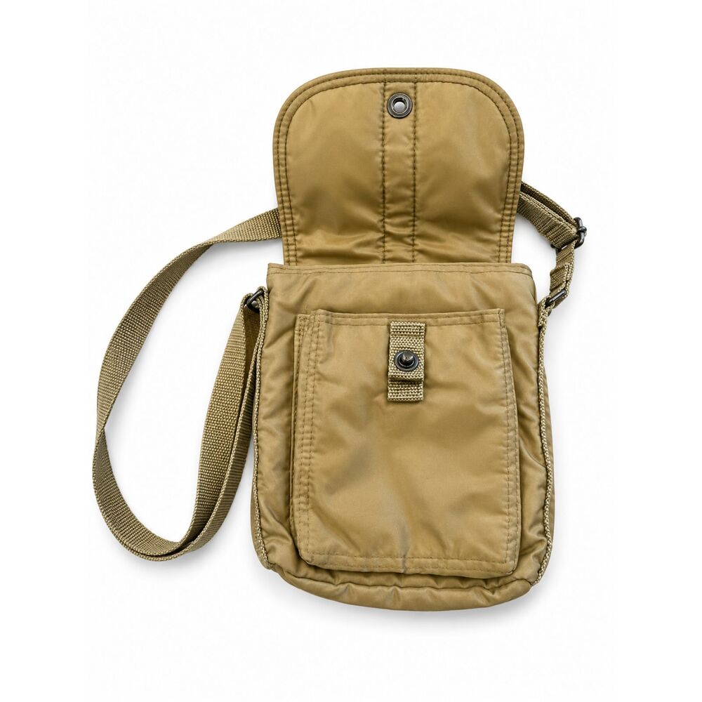 UNIQLO Tan Nylon Utility Crossbody Bag